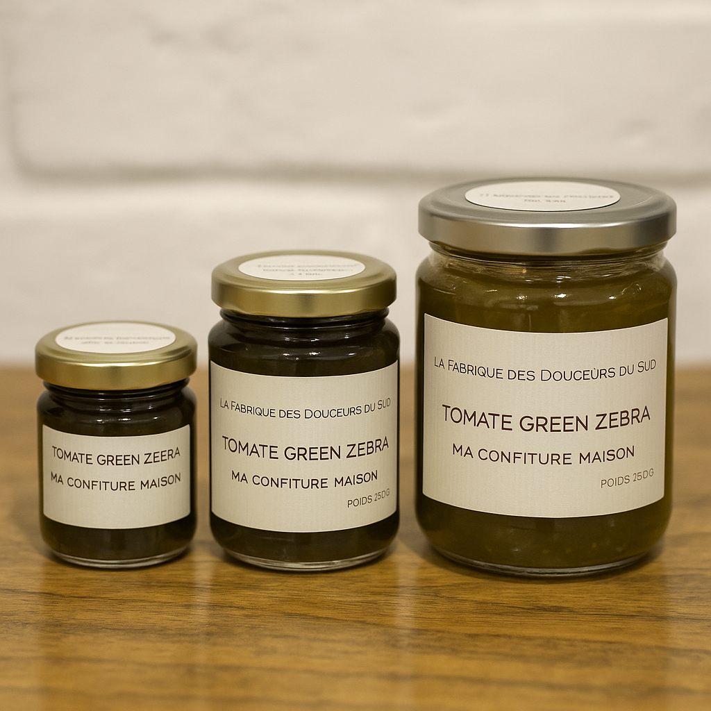 Confiture de Tomates Green Zebra